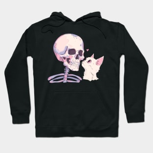 Cat and skeleton Hoodie